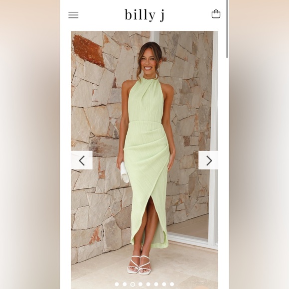 Billy J - Zephyr Maxi Dress - Citrus. size 8 - Picture 1 of 5